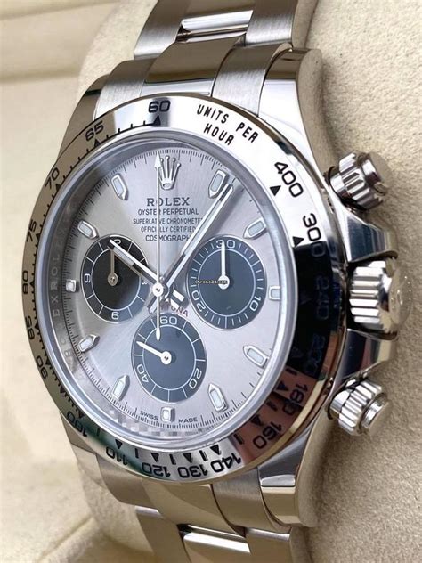 rolex daytona silver white|Rolex daytona silver price.